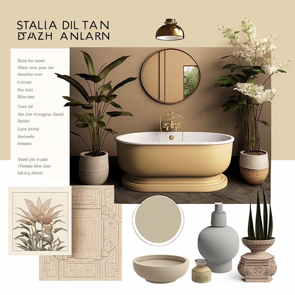 Eclectic Bohemian Bathroom: Tan, Beige & Ivory Bliss