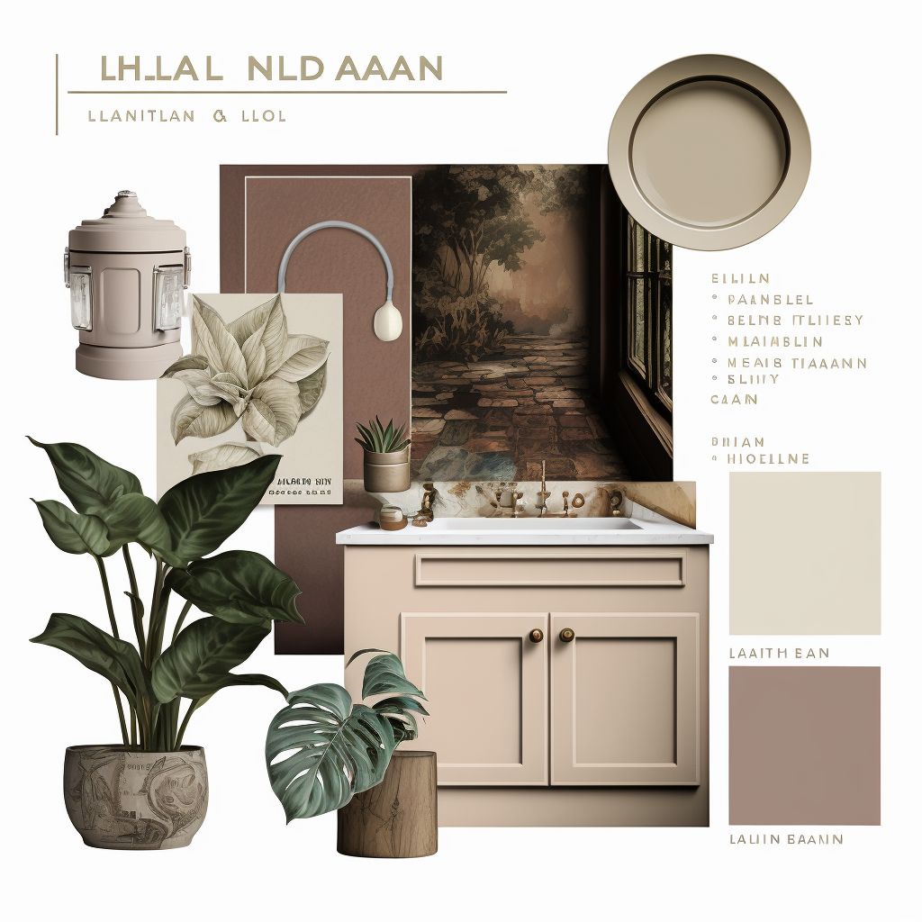 Bohemian Bathroom Retreat: Tan, Beige & Ivory