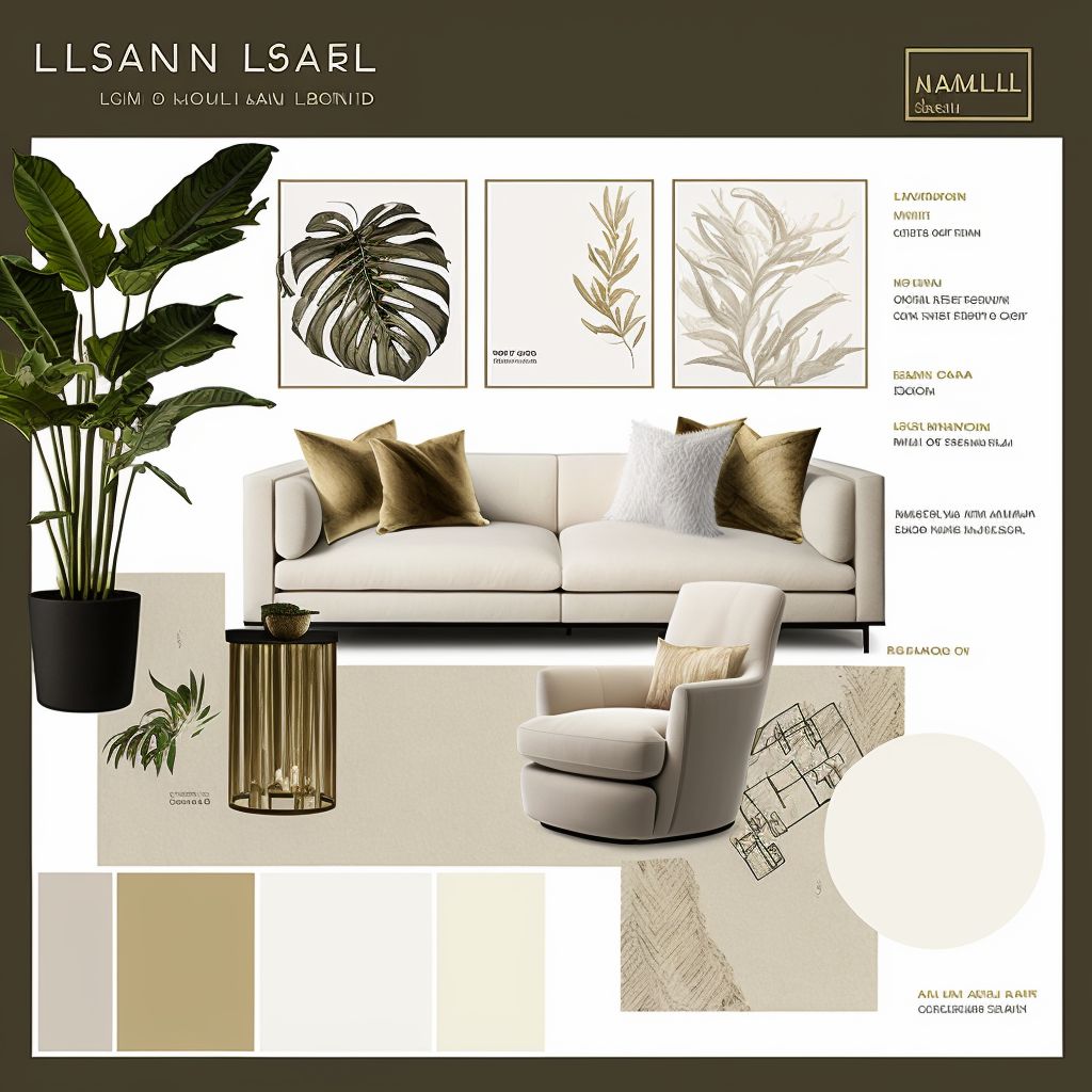 Modern Living Room Elegance: Tan, Beige & Ivory Harmony