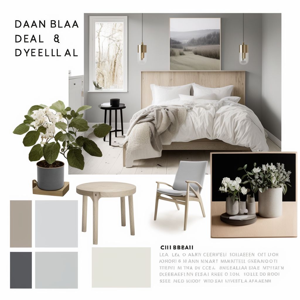 Scandinavian Bedroom Sanctuary: White, Beige & Grey Comfort