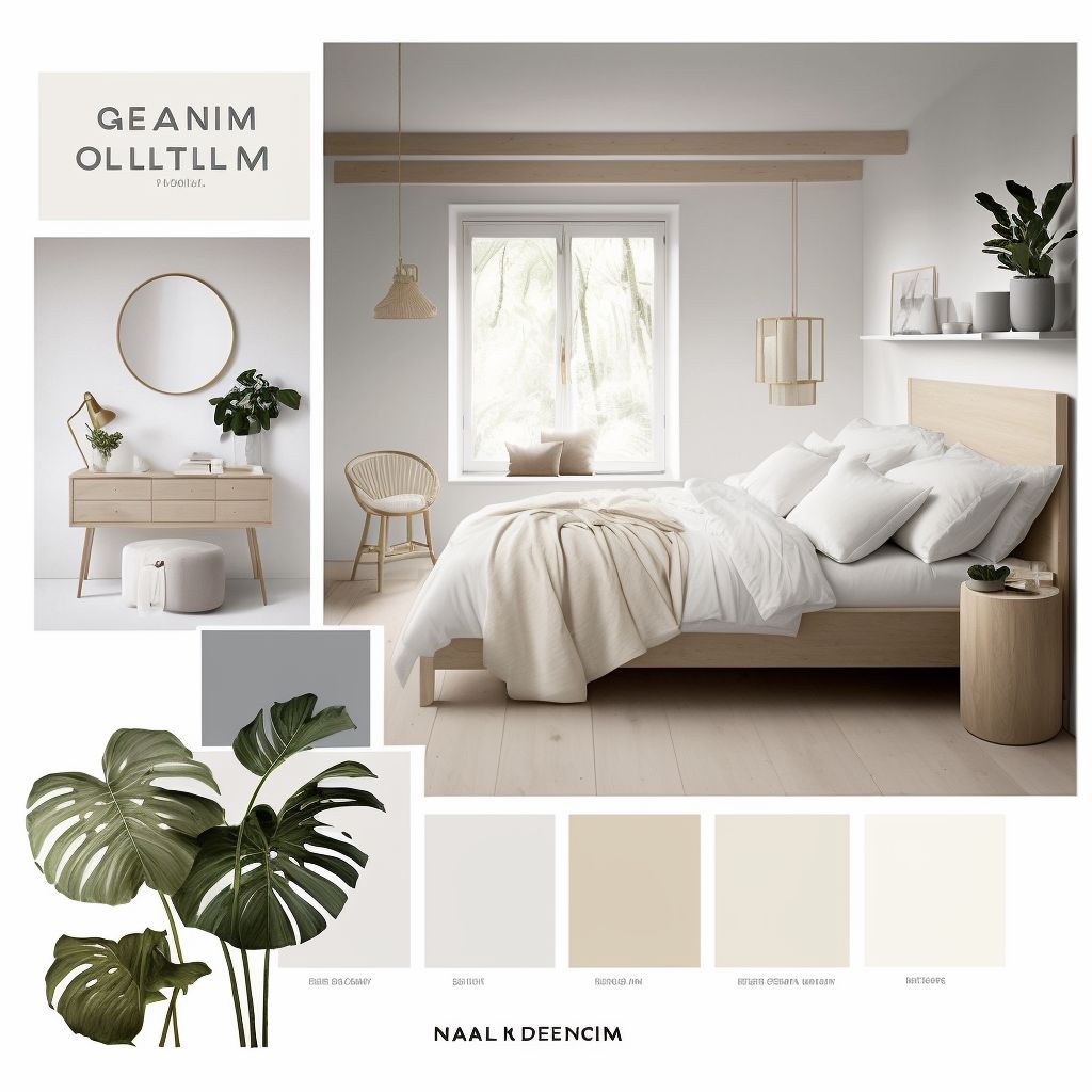 Scandinavian Bedroom Haven: White, Light Grey & Beige Harmony