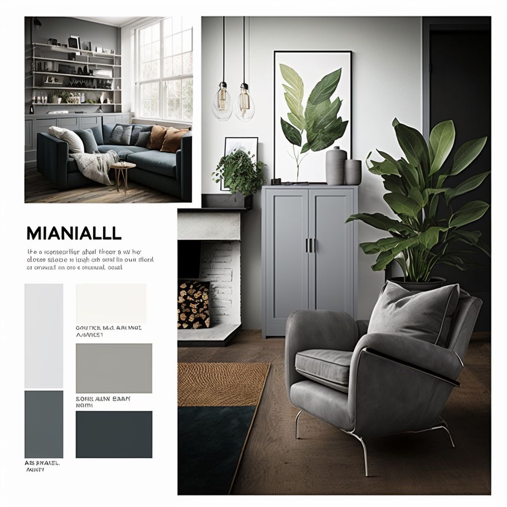 Minimalist Living Room: Chic White & Grey Serenity