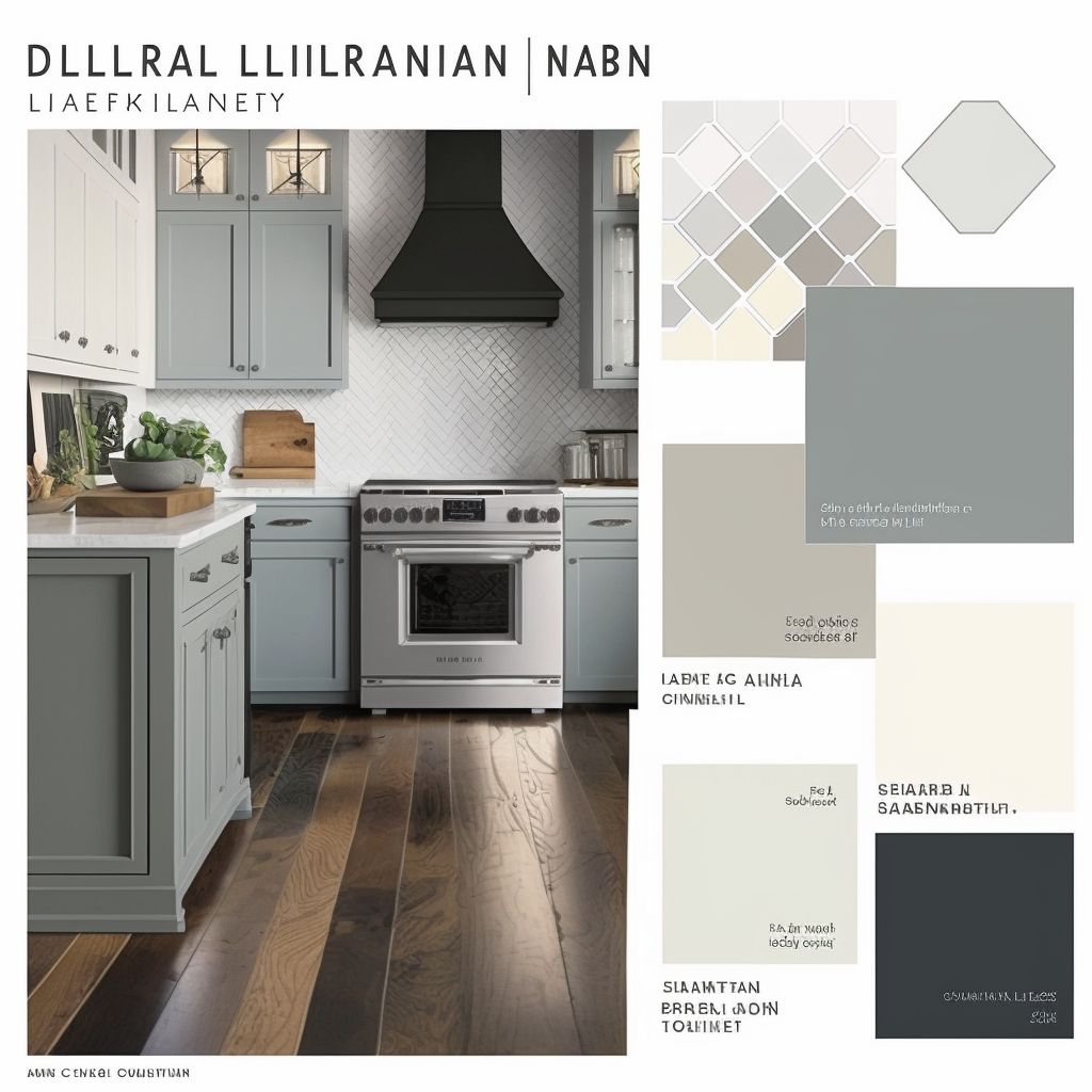 Transitional Kitchen: White, Light & Dark Grey Harmony