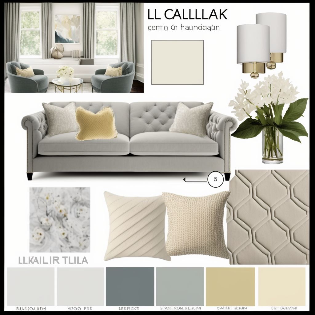 Modern Living Room: White, Beige & Light Brown Serenity