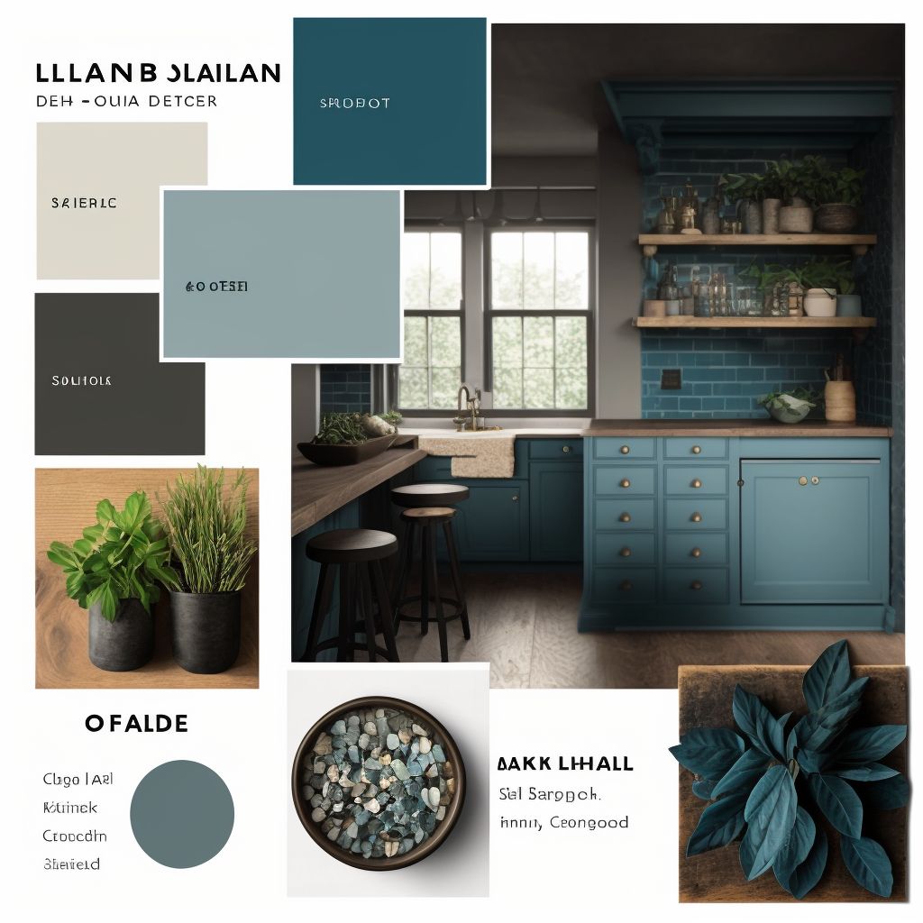 Traditional Living Room: Slate Blue, Grey & Teal Charm