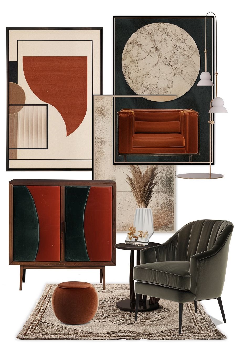 Art Deco Living Room: Glamorous Style & Vibrant Sophistication