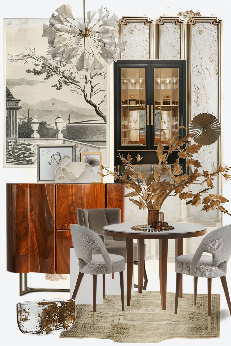 Hollywood Regency Dining Room: Glamorous Opulence & Chic Style