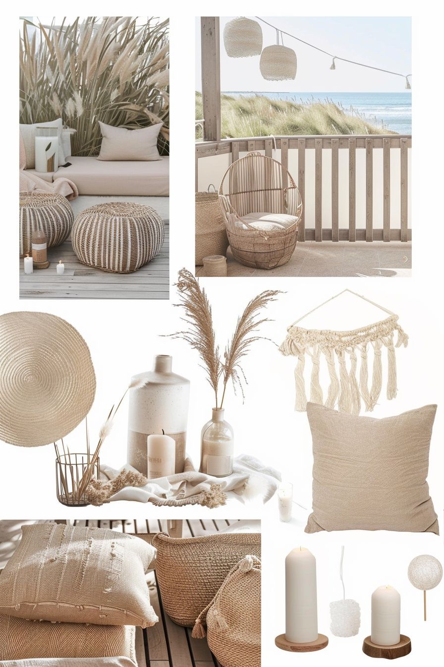 Scandinavian Balcony: Tan, Beige & Ivory Sanctuary