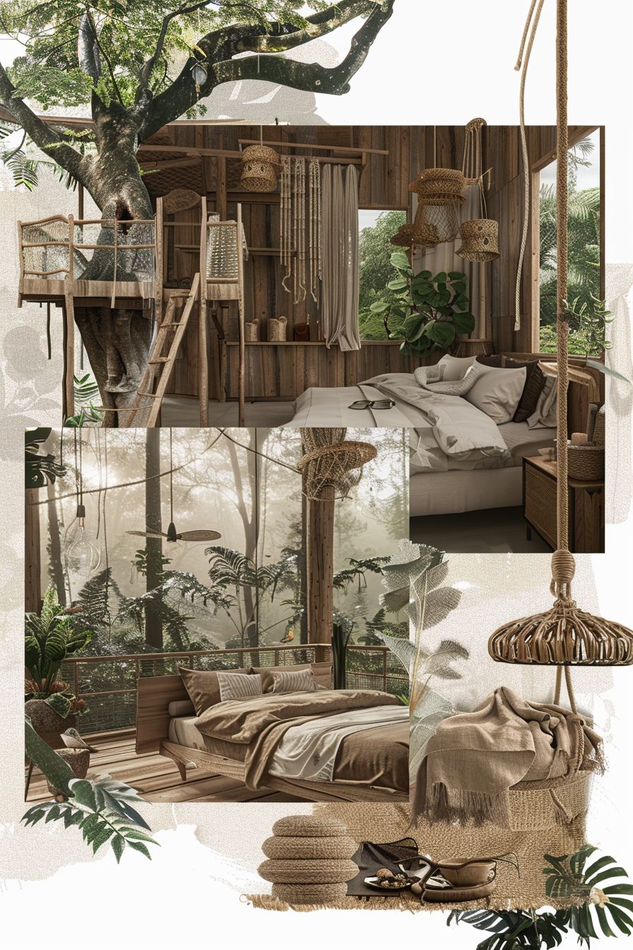 Craftsman Bedroom Tranquility: Tan, Beige & Ivory Refuge