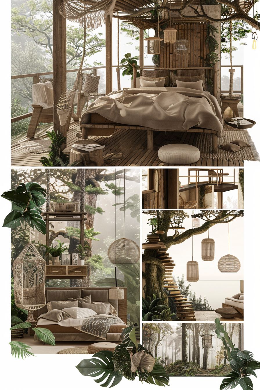 Craftsman Bedroom Enchantment: Tan, Beige & Ivory Hideaway