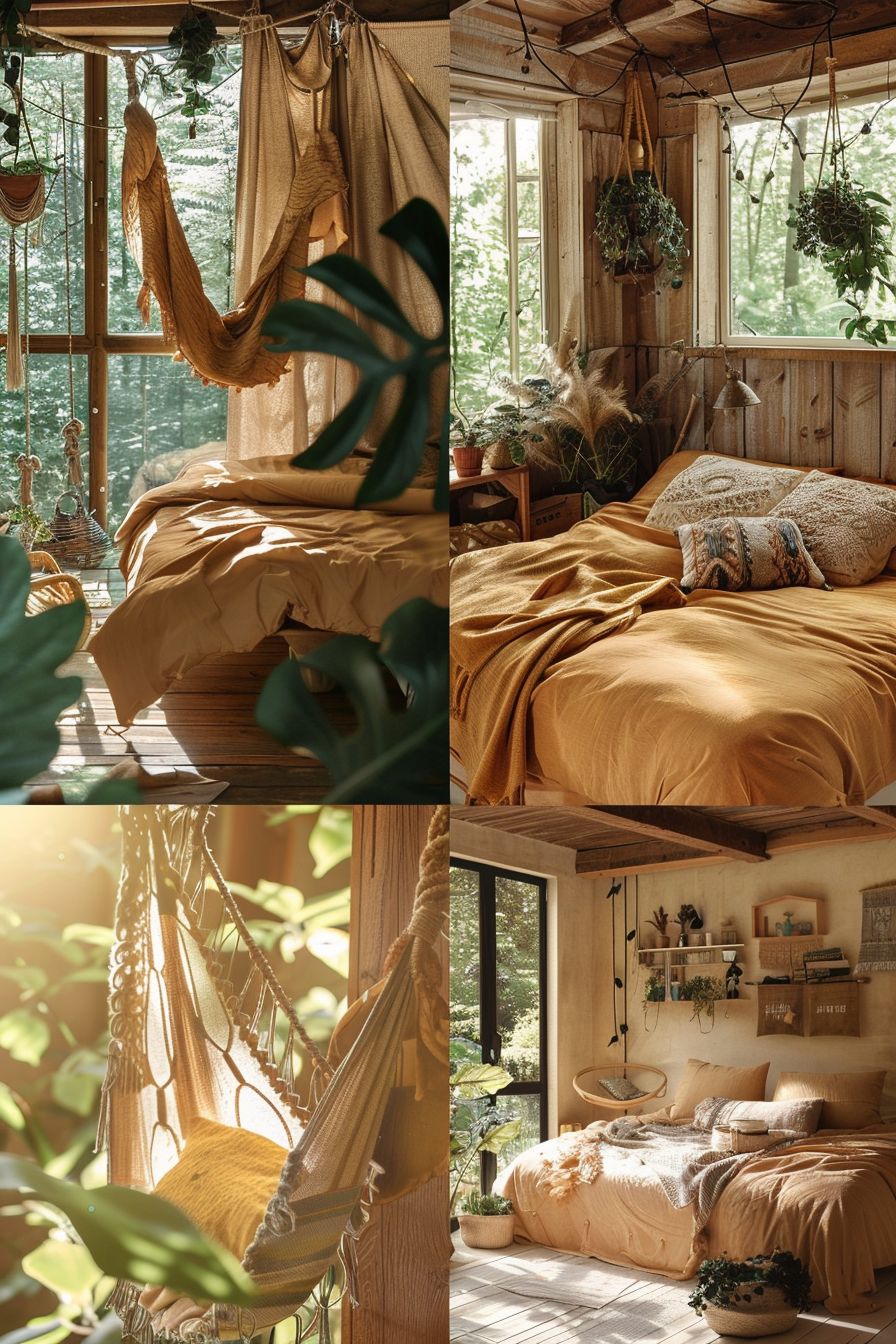 Craftsman Bedroom Oasis: Tan, Beige & Ivory Wonderland