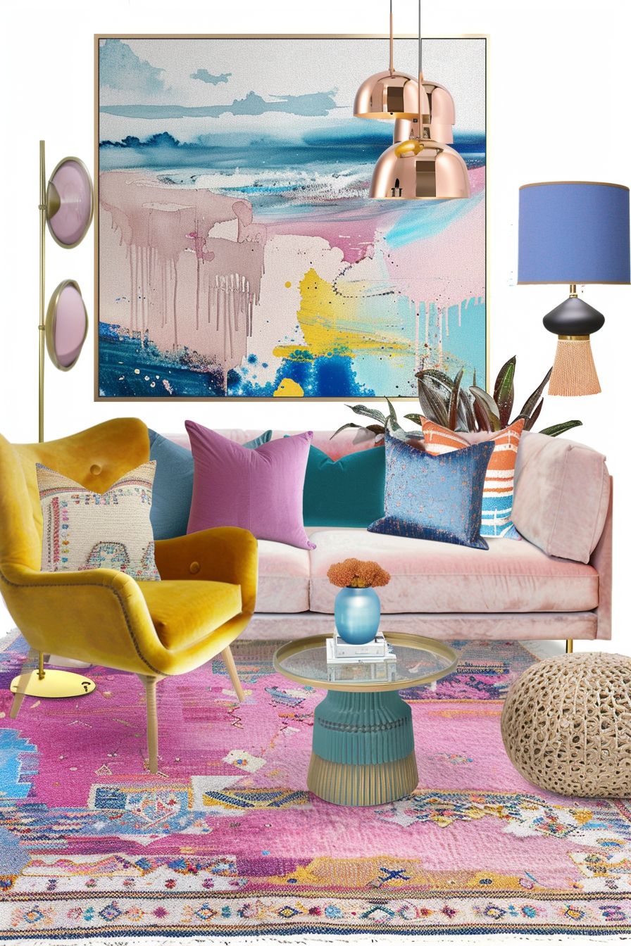 Eclectic Living Room Vibrancy