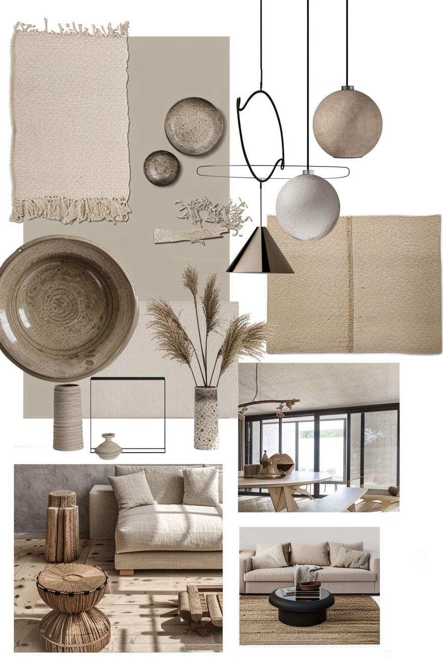 Elegant Living Room Design with Neutral Beige Palette