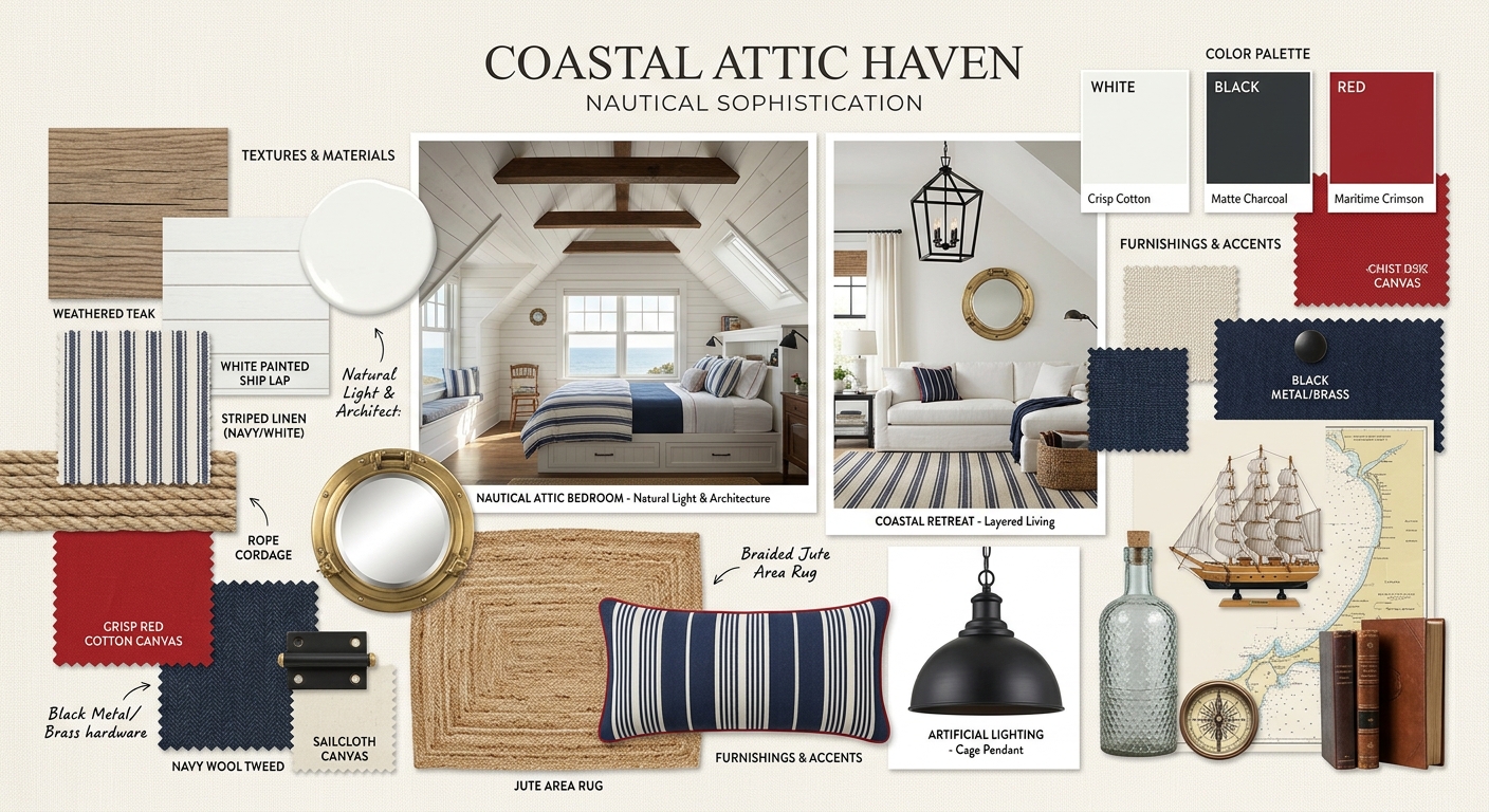 Sail Above: Nautical Attic Transformation