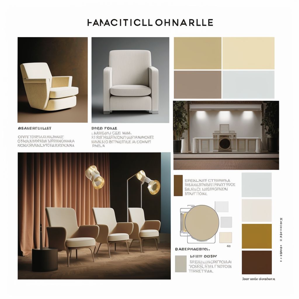 Traditional Theater Design: White, Beige & Light Brown Harmony