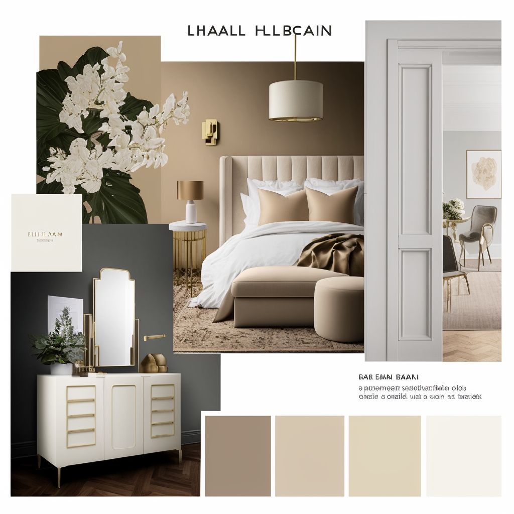 Modern Bedroom Retreat: White, Beige & Light Brown Harmony