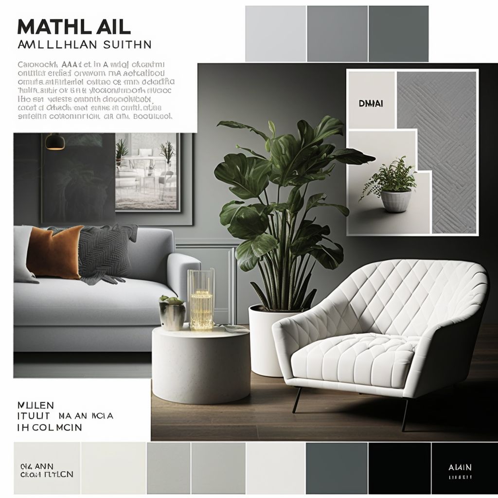 Modern Living Room Design: White & Grey Elegance