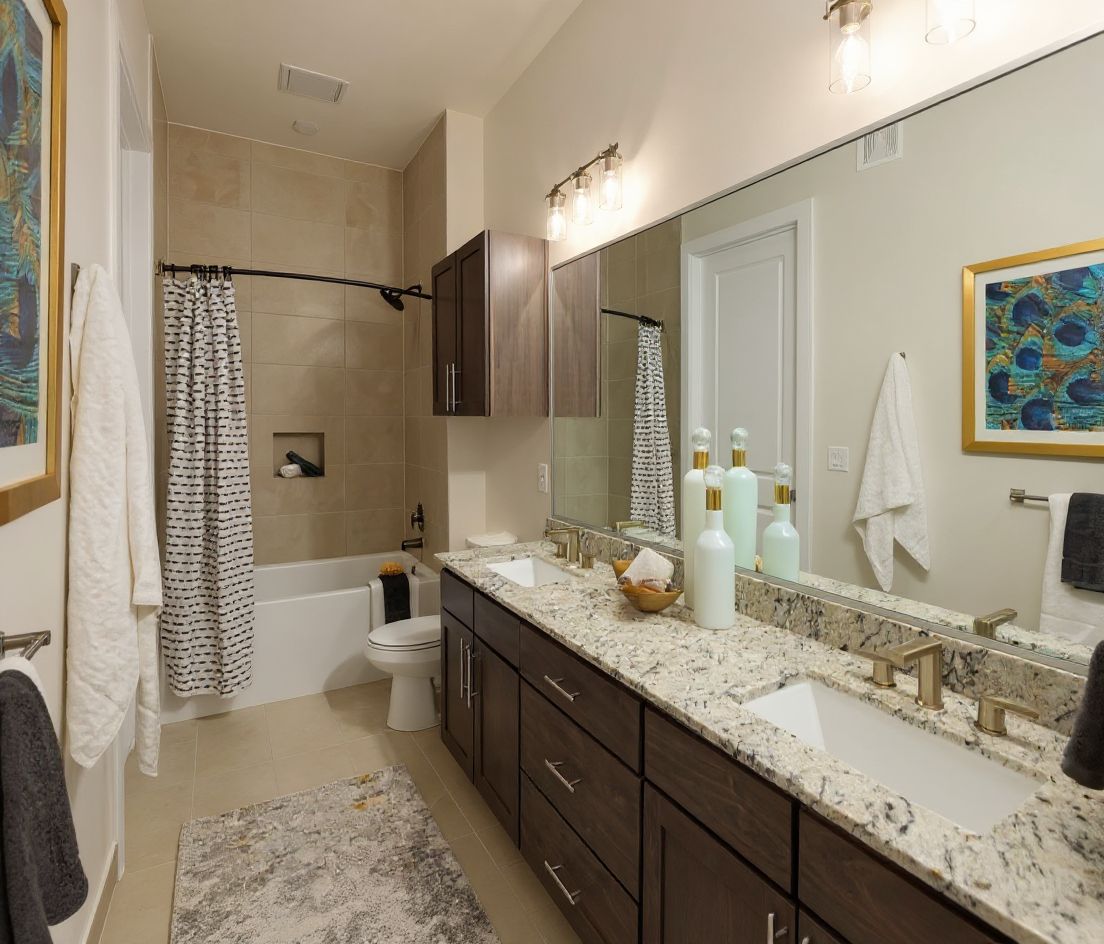 Elegant Traditional Bathroom with Cozy Vintage Touches