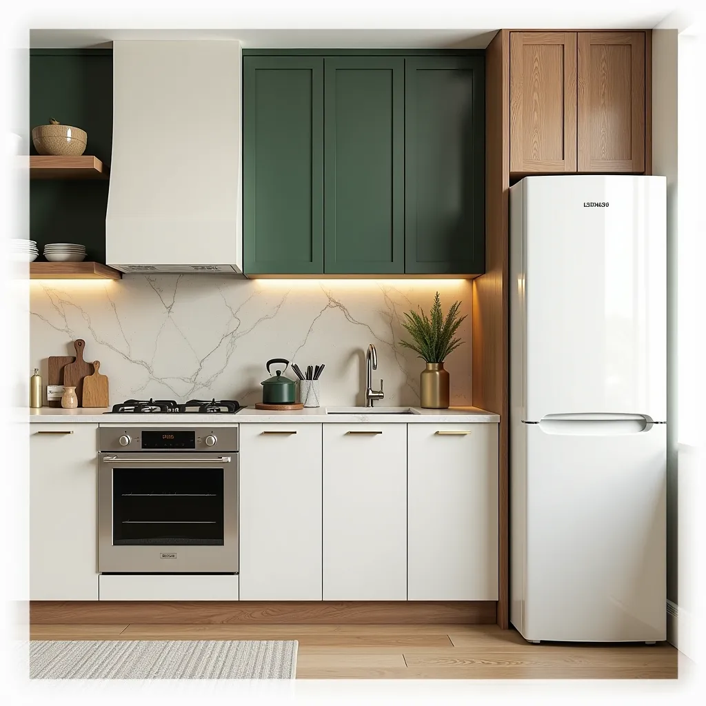 Contemporary Kitchen Harmony: A Fusion of Nature and Elegance