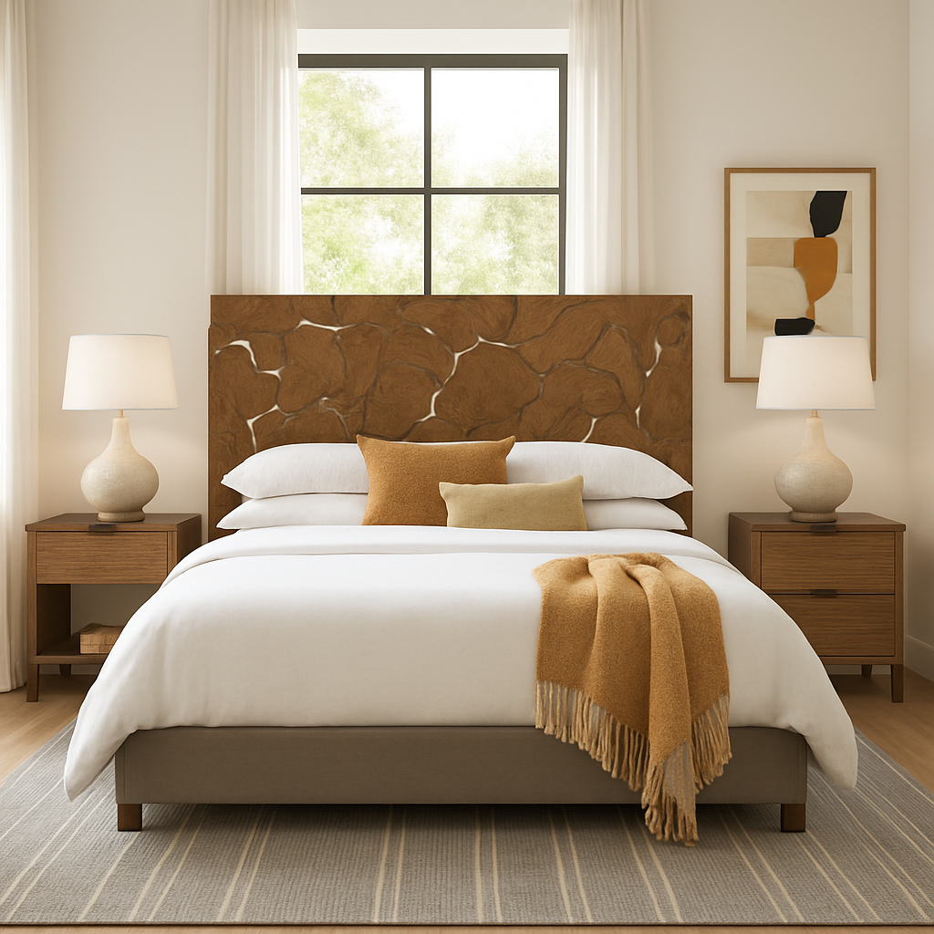 Modern Bedroom Oasis: White, Beige & Light Brown Charm