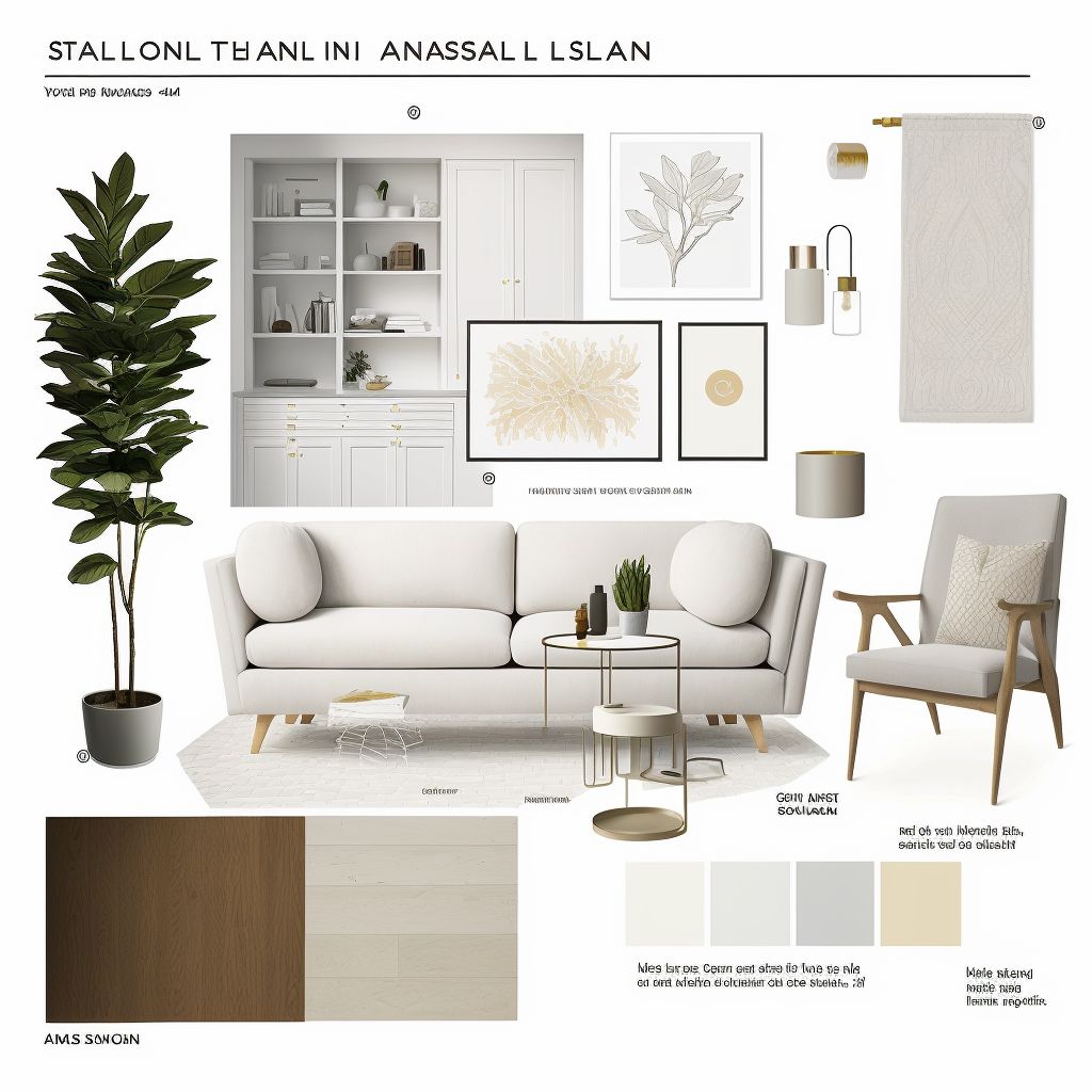 Scandinavian Living Room: Elegant Whites & Beiges