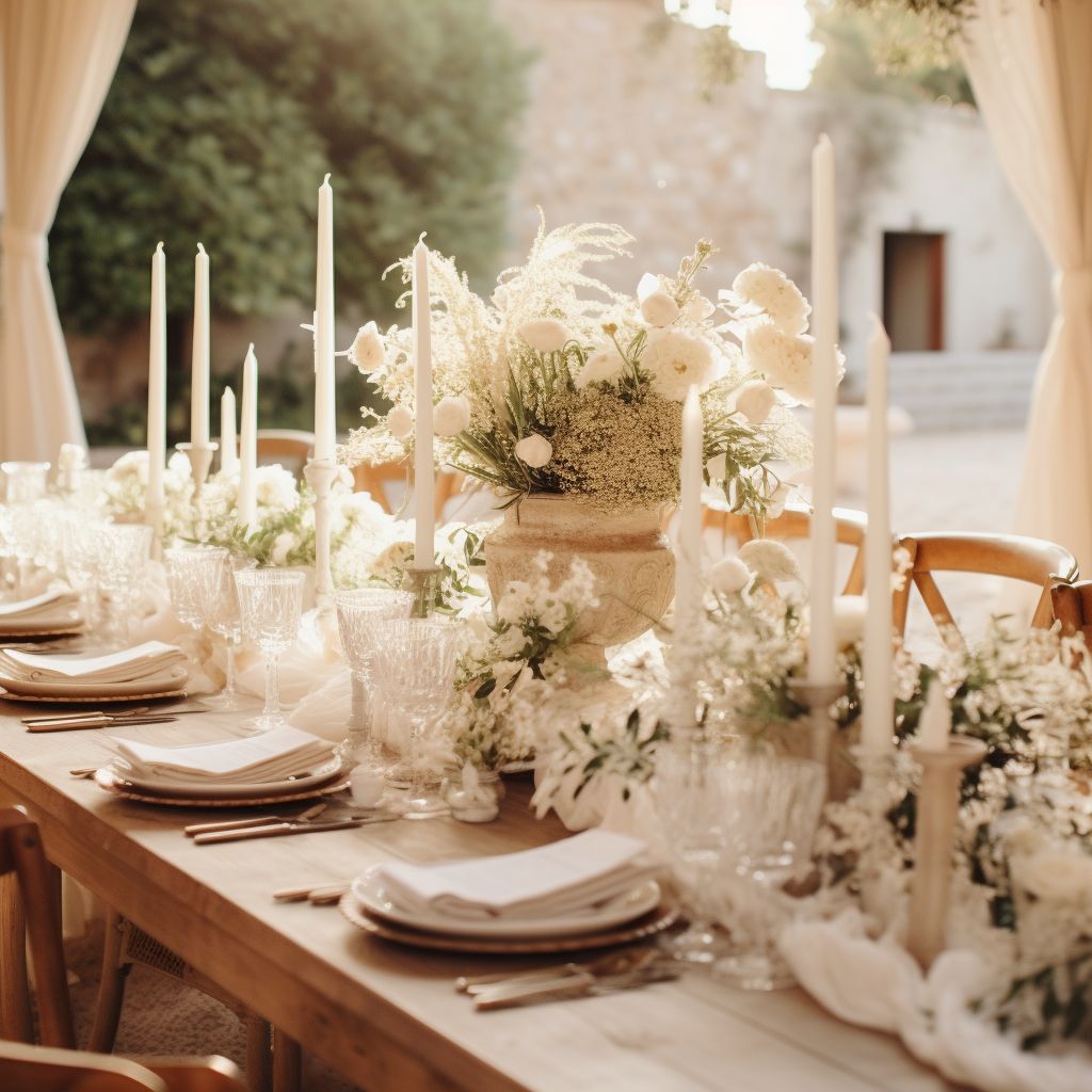Garden Wedding Mood Board: White, Beige & Light Brown Bliss