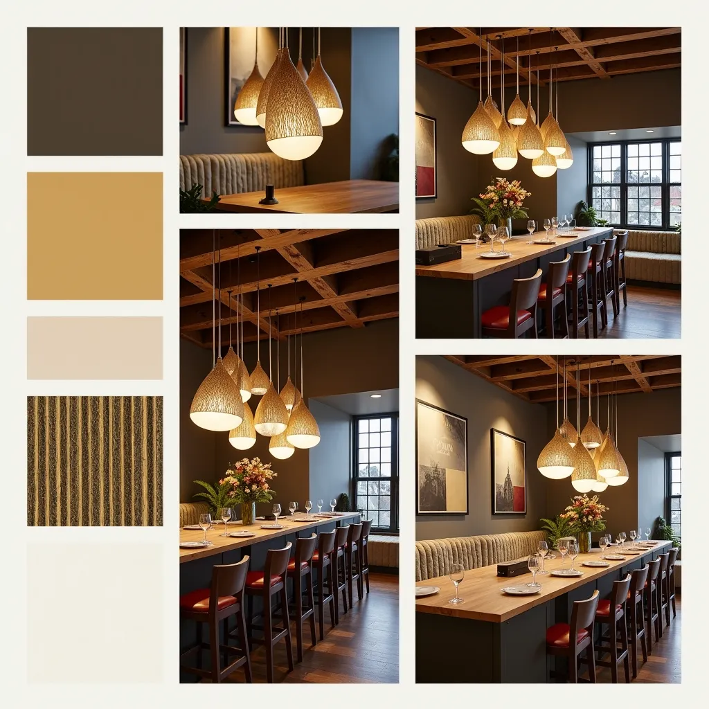 Captivating Seafood Vibes: Gold & Copper Elegance