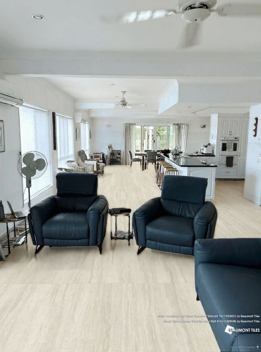 Chic Modern Living Room with Oceanic Hues