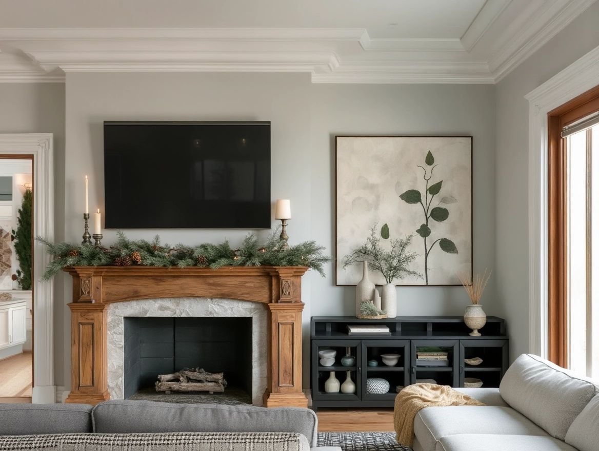 Contemporary Living Room with Classic Charm