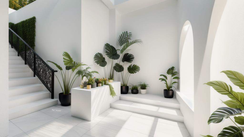 Minimalist Garden Oasis: Tranquil Green Space Design