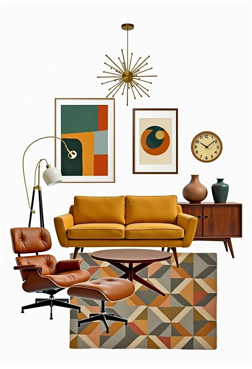 Mid-Century Modern Living Room: A Retro Revival