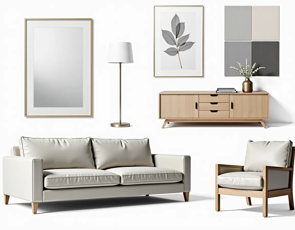 Scandinavian Living Room: A Grey Symphony of Comfort