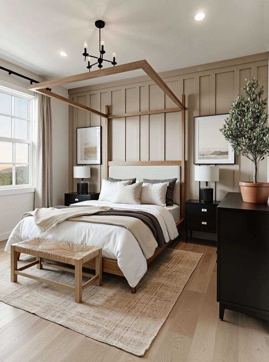 Modern Bedroom Oasis: A Blend of Elegance & Comfort