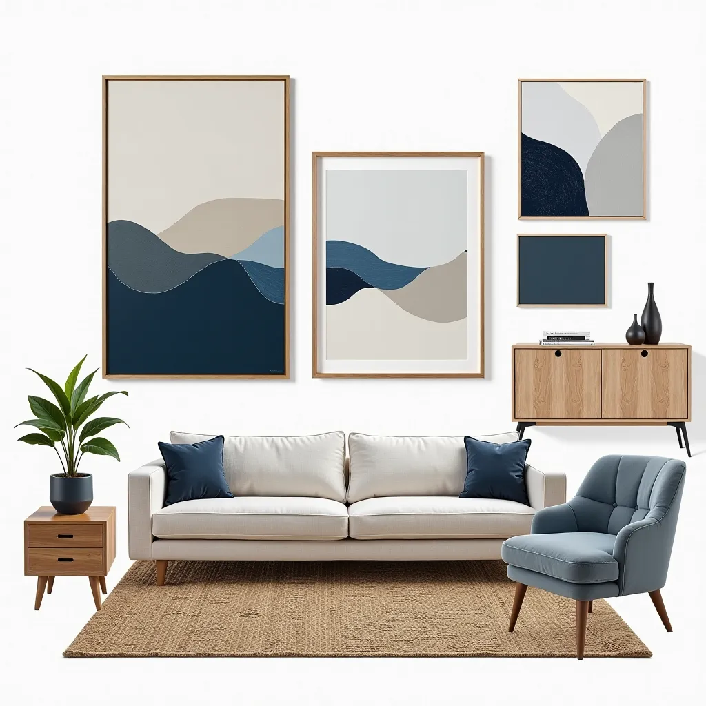Contemporary Living Room: Blend of Elegance and Artistry