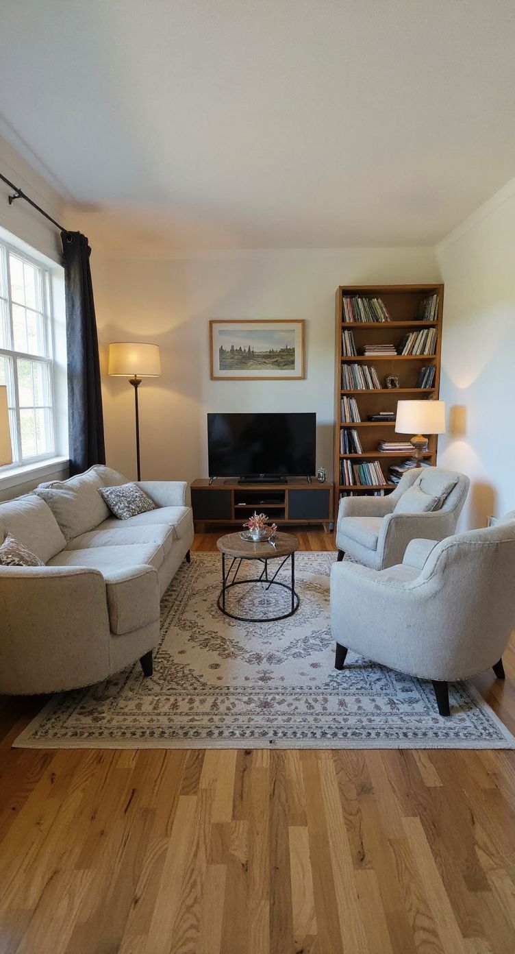 Bohemian Living Room Design with Cozy Vintage Charm