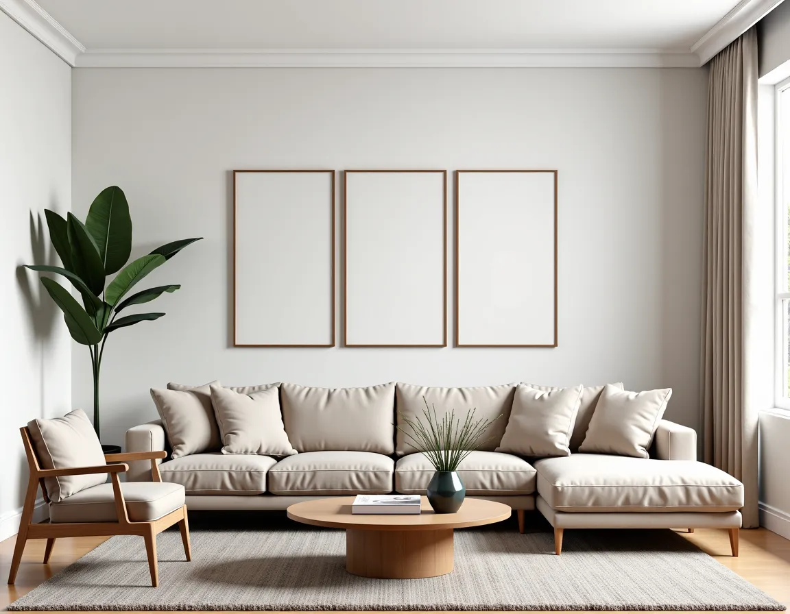 Contemporary Living Room: Modern Classic Calm
