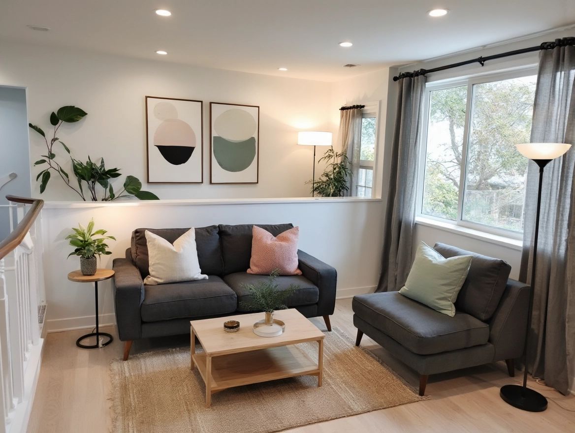 Contemporary Living Room with a Neutral Palette