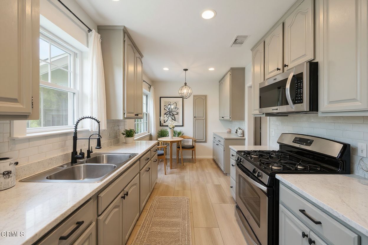 Contemporary Kitchen Elegance with Warm Beige Accents