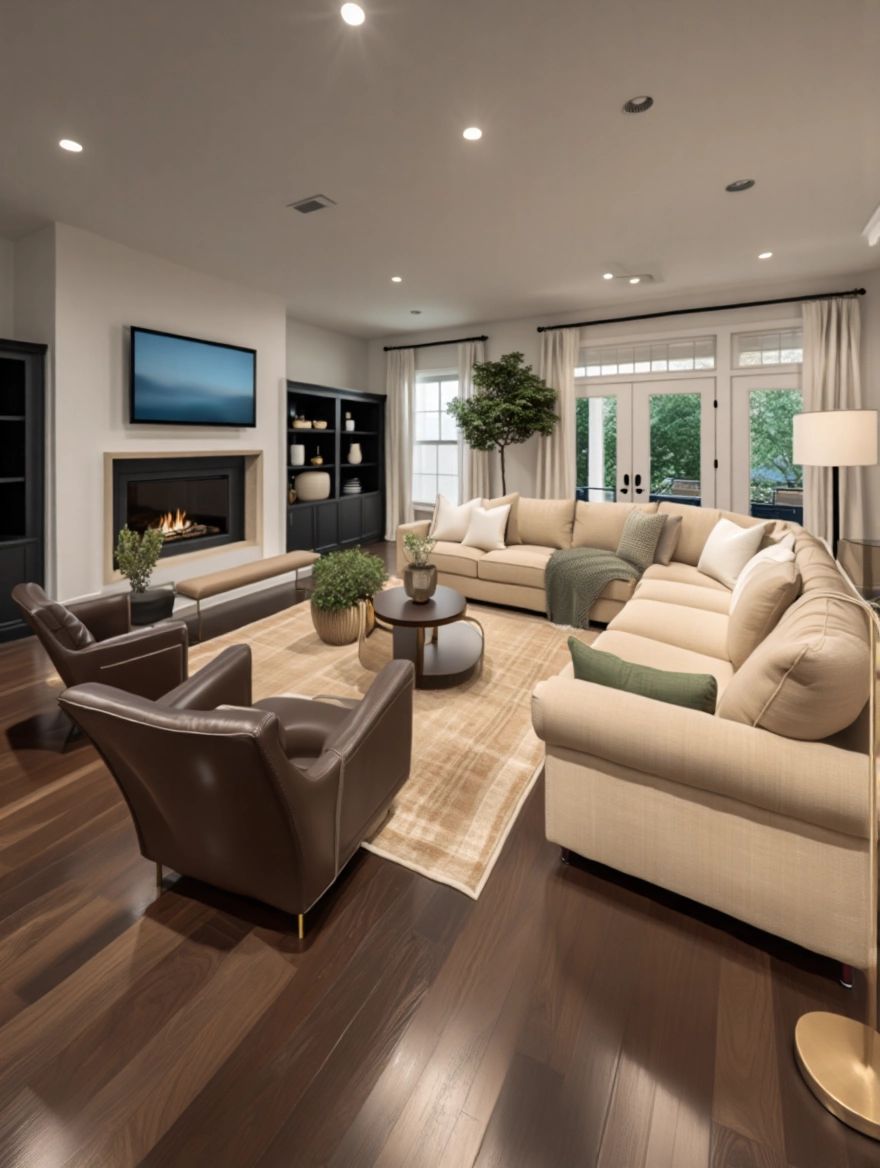 Contemporary Living Room with Neutral Elegance