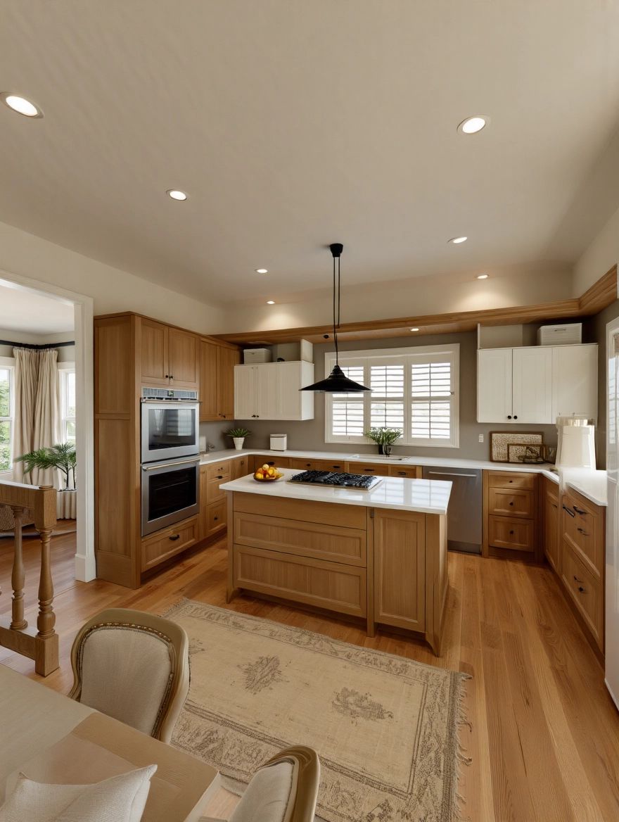 Timeless Contemporary Kitchen with Warm Wood Accents