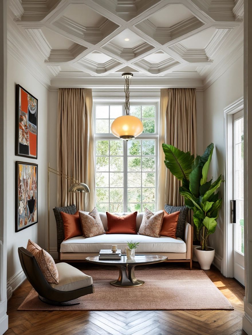 Contemporary Library with Kelly Wearstler's Flair