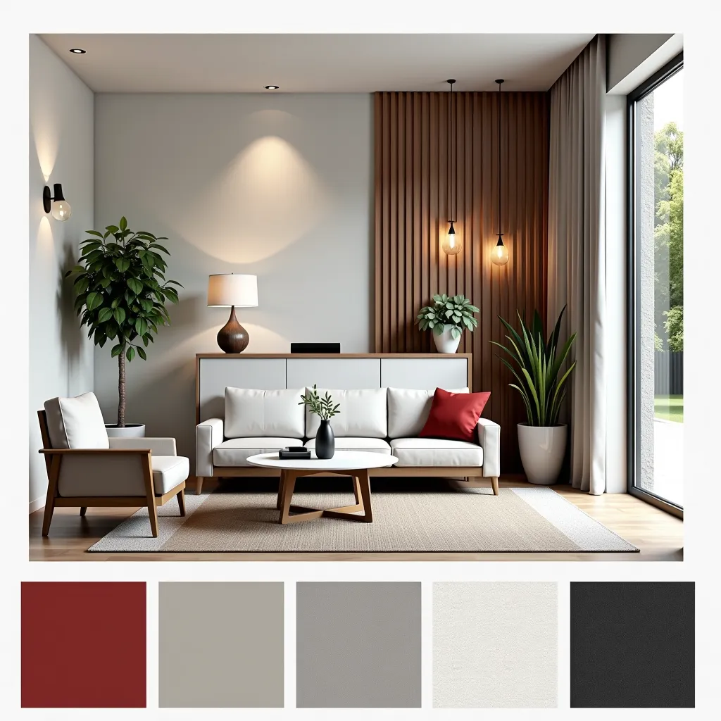 Industrial Living Room: Modern Country Club Entrance