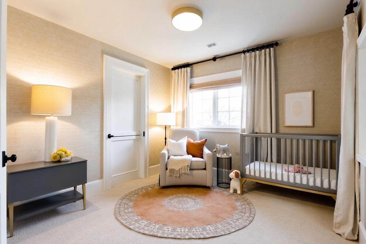 Charming French Country Nursery in Soft Yellow and Pink