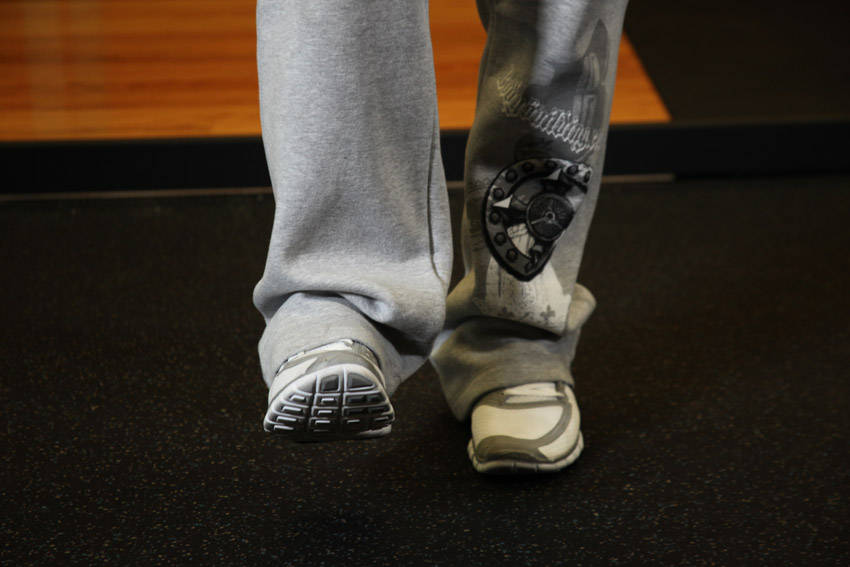 Ankle Circles — starting position, working the calves
