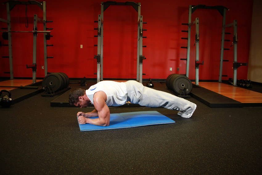 Butt-Ups — starting position, working the abs