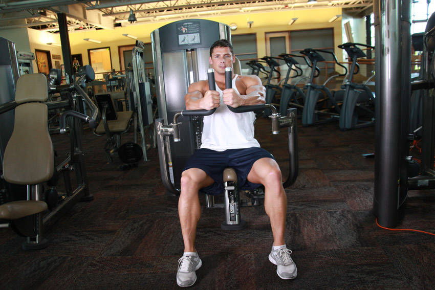 Butterfly — starting position, working the chest