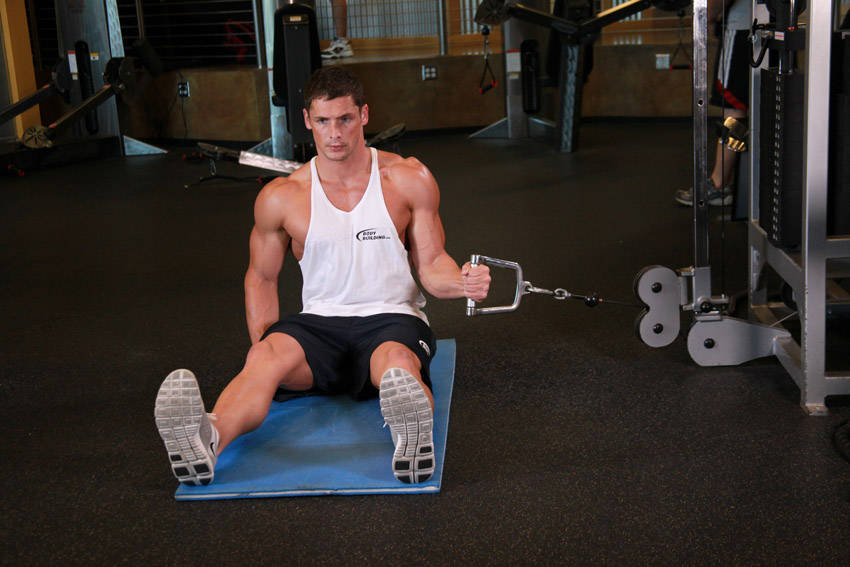 Cable Internal Rotation — starting position, working the shoulders