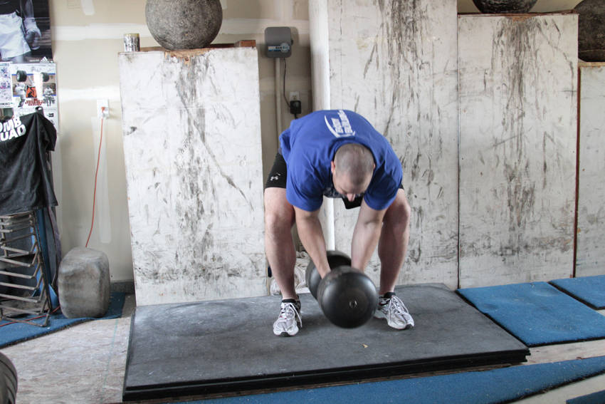 Circus Bell — starting position, working the shoulders