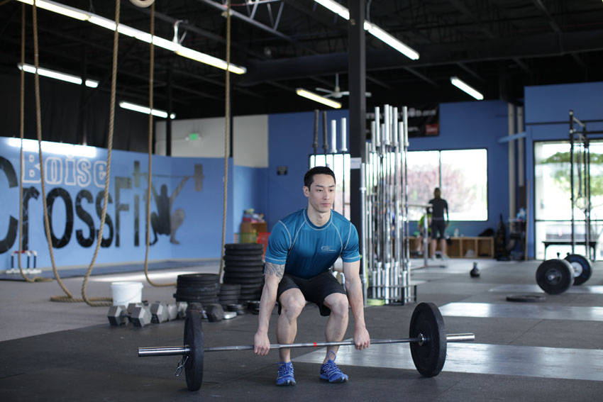 Clean and Press — starting position, working the shoulders