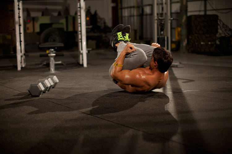 Cocoons — end position, working the abs